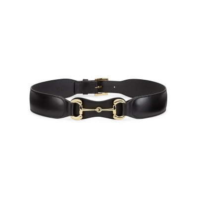 Gucci Women&#39;s Leather Belt With Horsebit - Black - Size 95 (Medium) from Saks Fifth Avenue at ...