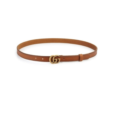Gucci Women&#39;s GG Buckle Leather Belt - Cuir - Size 75 (XS) from Saks Fifth Avenue at SHOP.COM