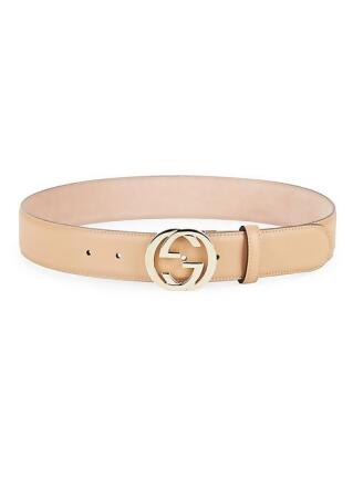 Gucci Women&#39;s Leather Belt with G Buckle - Camelia - Size 80 (Small) from Saks Fifth Avenue at ...