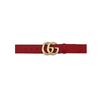 Gucci Men&#39;s New Marmont Leather Belt - Red - Size 100 (44) from Saks Fifth Avenue at SHOP.COM