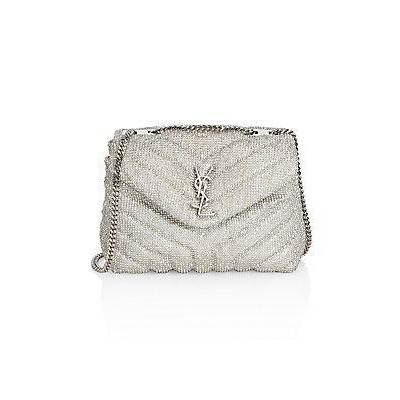Yves Saint Laurent Small Lou Lou Beaded Shoulder Bag - White from Saks Fifth Avenue at SHOP.COM