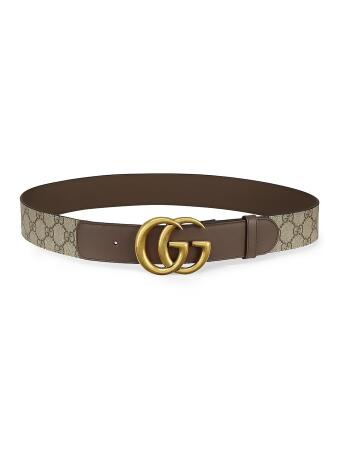 Gucci Women&#39;s GG Belt With Double G Buckle - Beige - Size 80 (Small) from Saks Fifth Avenue at ...