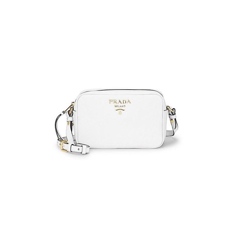 prada camera bag white