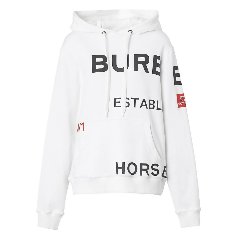 burberry hoodie white