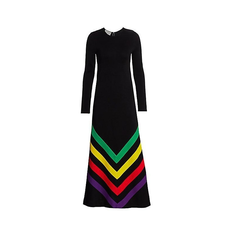 black maxi cotton dress