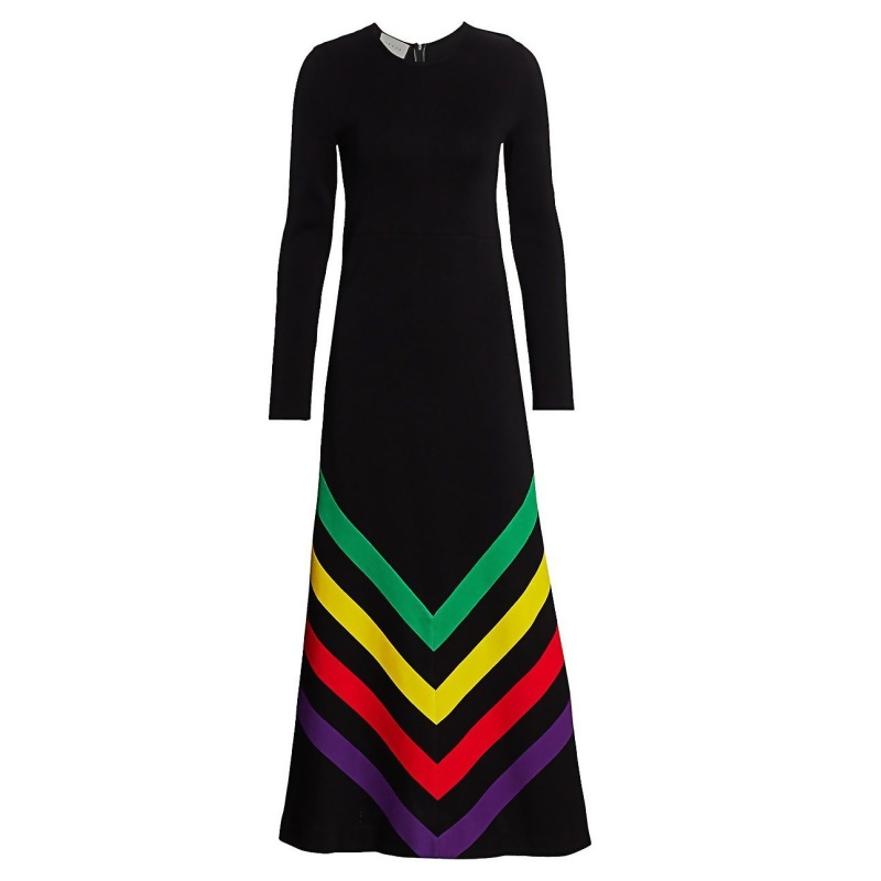 black cotton maxi dress