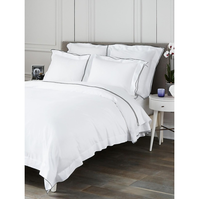 Saks Fifth Avenue Butterfly Flange Sham - White Black - Size EURO from Saks Fifth Avenue at SHOP.COM