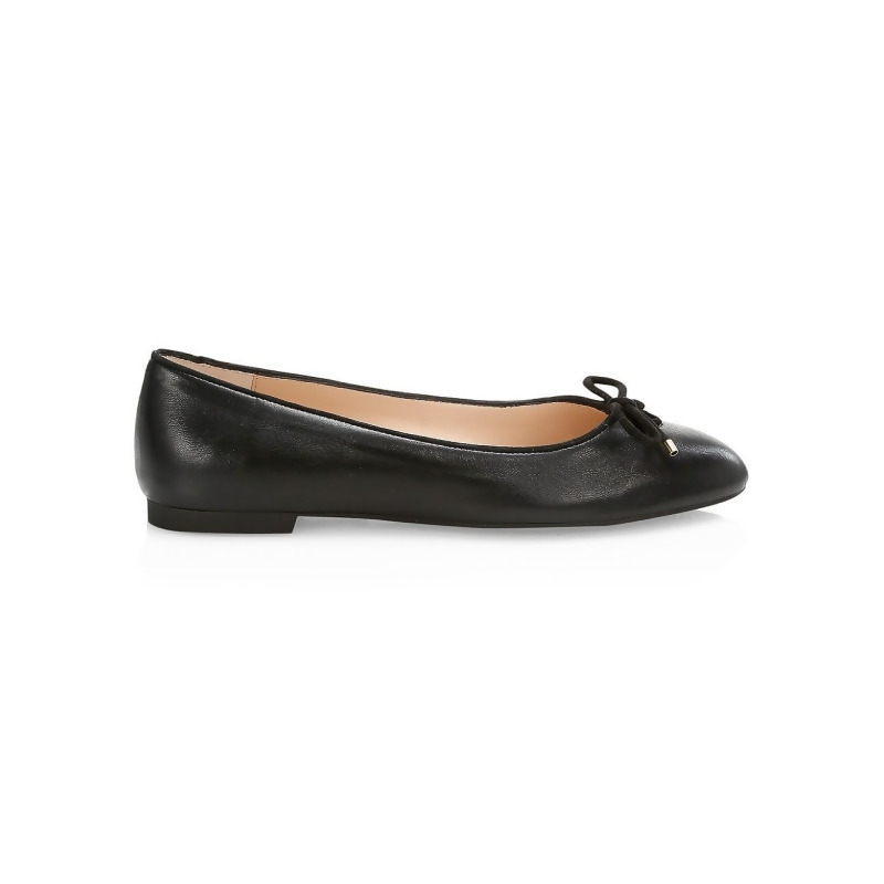 stuart weitzman leather ballet flats