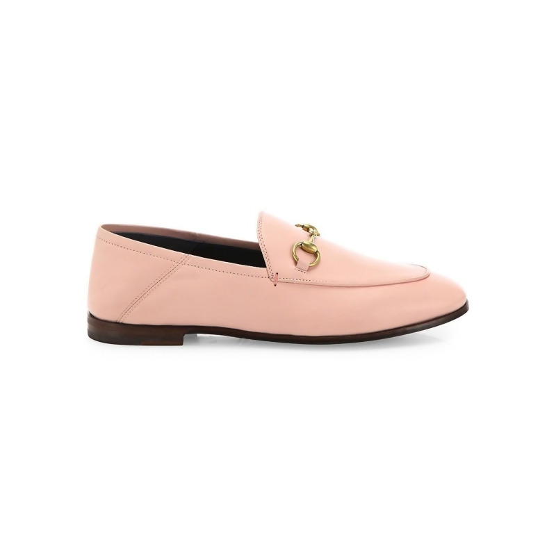 Brixton Leather Horsebit Loafers - Pink 