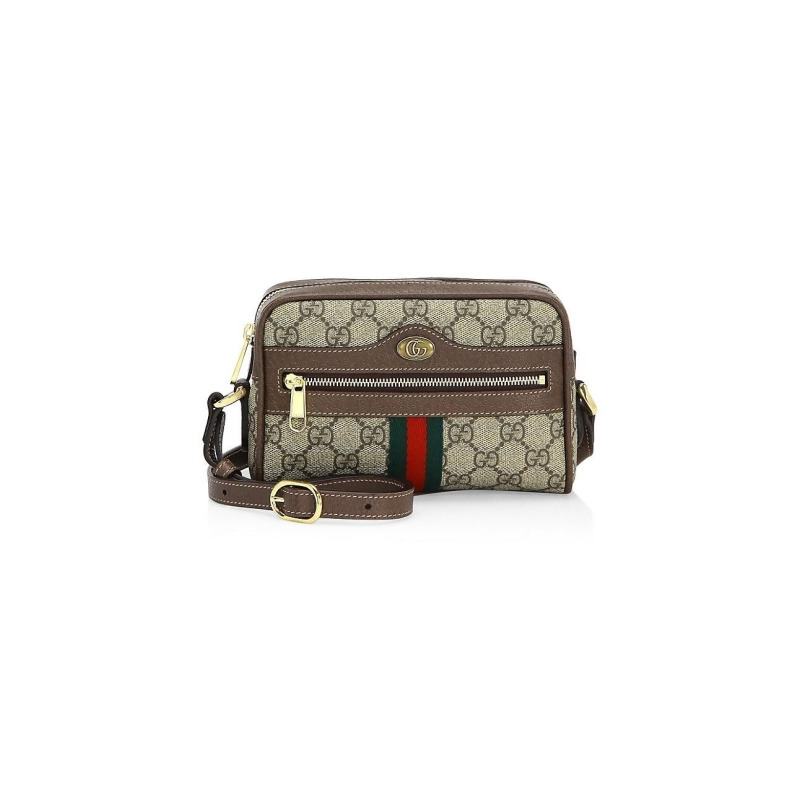 Gucci Women&#39;s Ophidia GG Supreme Mini Bag - Brown from Saks Fifth Avenue at SHOP.COM