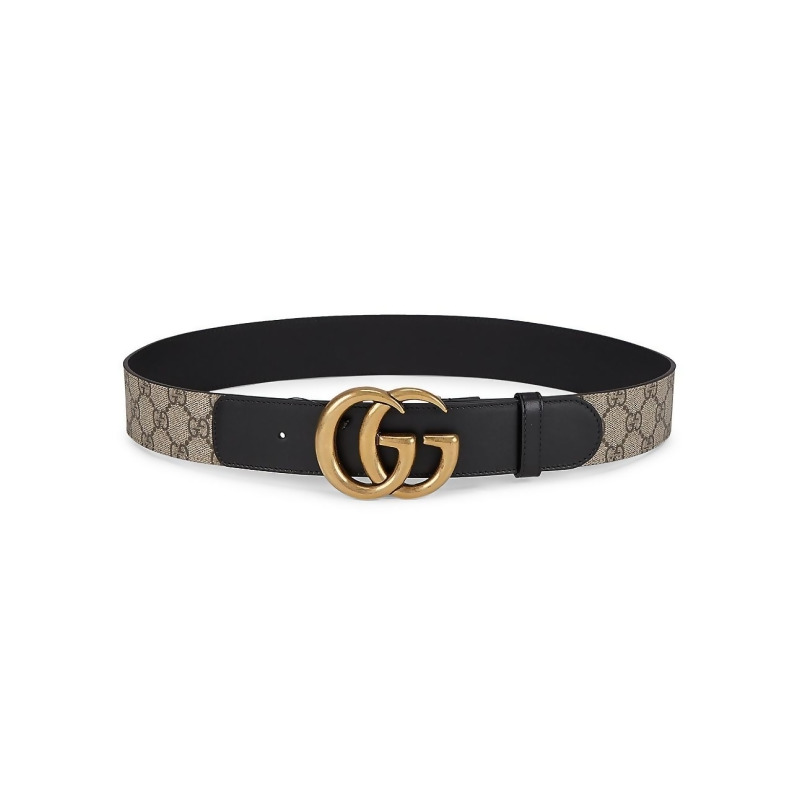 Gucci Women&#39;s GG Belt With Double G Buckle - Black - Size 85 (Small) from Saks Fifth Avenue at ...