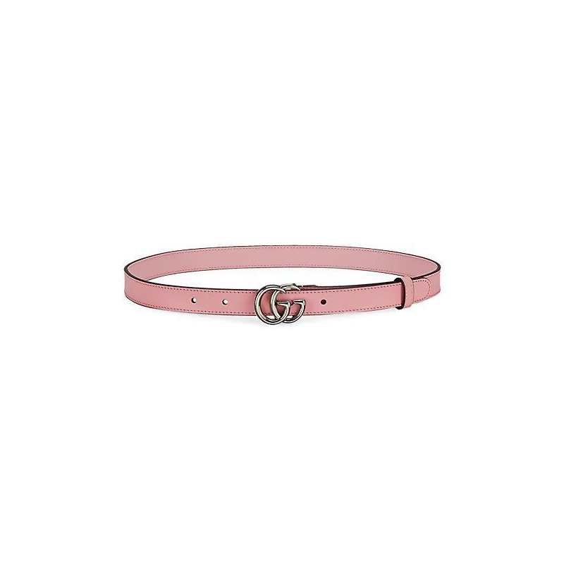 Gucci Women&#39;s Leather Belt With Double G Buckle - Rose - Size 85 (Small) from Saks Fifth Avenue ...