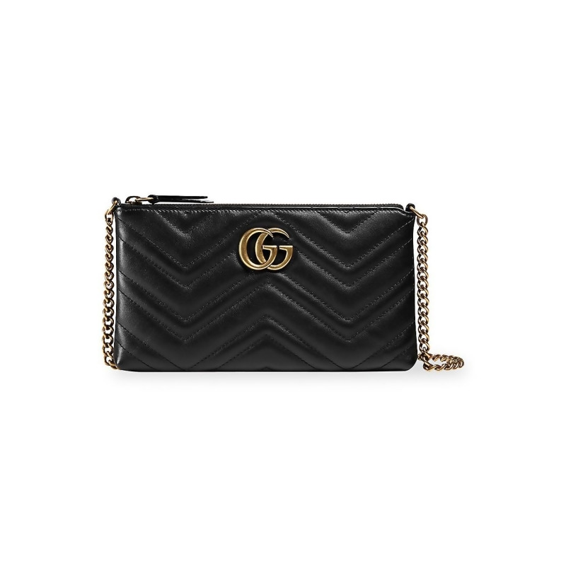 Gucci Women&#39;s GG Marmont Mini Chain Bag - Black from Saks Fifth Avenue at SHOP.COM
