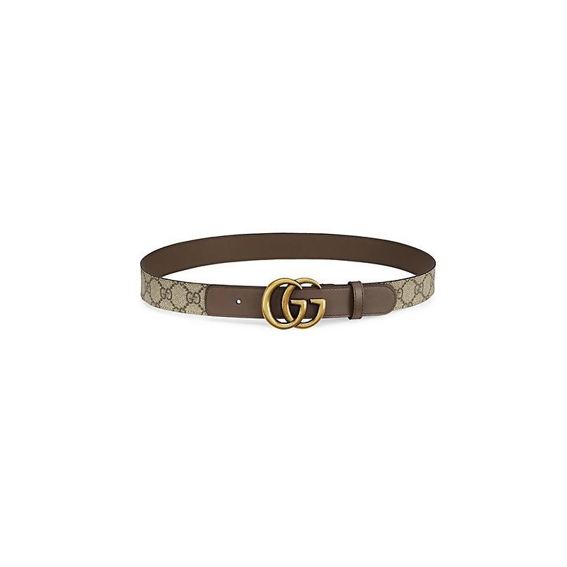 Gucci Women&#39;s GG Belt With Double G Buckle - Beige Multi - Size 95 (Large) from Saks Fifth ...