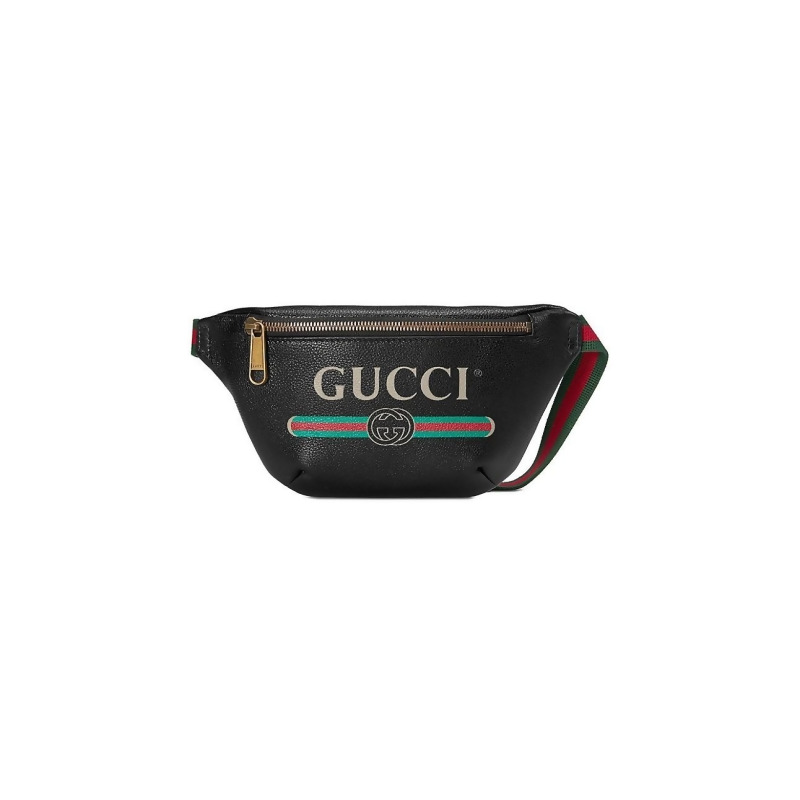 Gucci Gucci Print Mini Belt Bag - Black Grey - Size 90 (32) from Saks Fifth Avenue at SHOP.COM