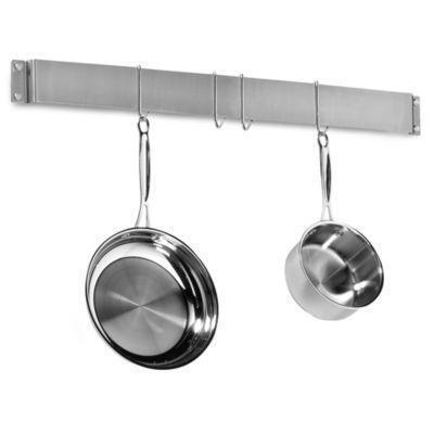 Cuisinart Brushed Stainless Steel Wall Bar Pot Rack From Bed Bath