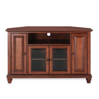 Crosley Cambridge 48 Inch Corner Tv Stand In Cherry From Bed Bath Beyond At Shop Com