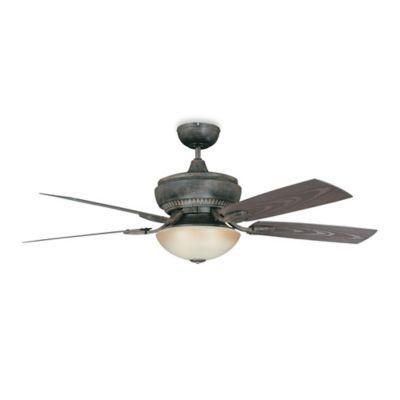 Concord Fans Boardwalk 52 Inch Single Light Indoor Outdoor Ceiling Fan In Aged Pecan