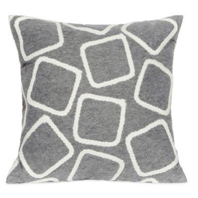 Liora Manne Squares 20 Inch X Outdoor Throw Pillow In Silver Liora Manne Squares 20 Inch X Outdoor Throw Pillow In Silver From Bed Bath Beyond At Com