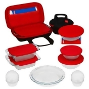 Pyrex® 21-Piece Bake, Prep, Store, and Transport Bakeware Set Pyrex® 21-Piece Bake, Prep, Store, and Transport Bakeware Set
