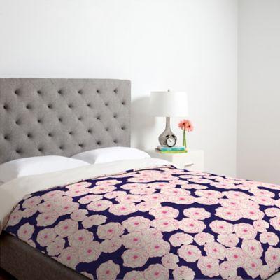 Deny Designs Joy Laforme Floral Sophistication Queen Duvet Cover