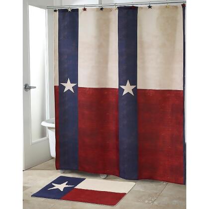 Avanti Texas State Flag Shower Curtain In Red White Blue From Bed
