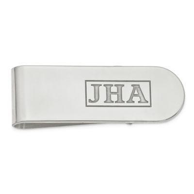 Sterling Silver Engraved Initial Money Clip From Bed Bath Beyond - sterling silver engraved initial money clip from bed bath beyond at shop com