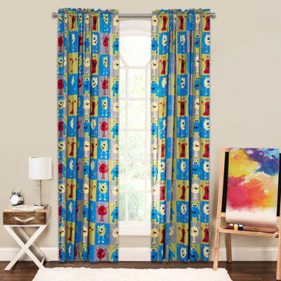 Crayola Monster Friends 84 Inch Window Curtain Panel In Blue