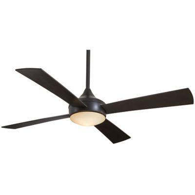 Minka Aire Aluma 52 Inch Indoor Outdoor Ceiling Fan In Oil Rubbed Bronze With Remote Control