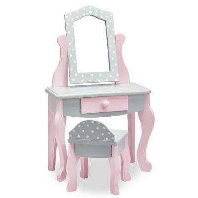 Teamson Olivia S Little World 18 Inch Doll Vanity Table And Stool