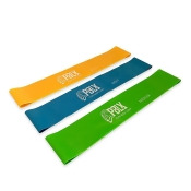 3-Piece Mini Resistance Bands Set with Workout Book 3-Piece Mini Resistance Bands Set with Workout Book