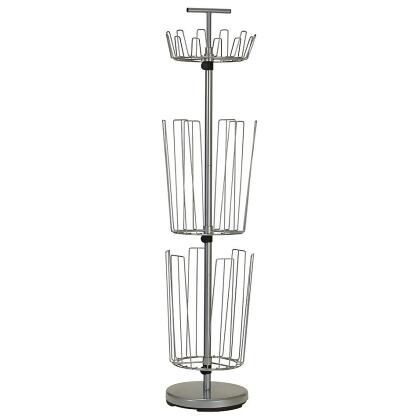 Household Essentials 3 Tier Revolving Boot And Shoe Rack In Silver From Bed Bath Beyond At Shop Com