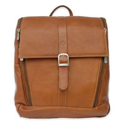 leather slim laptop backpack