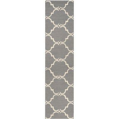 Safavieh Cambridge 2 Foot 6 Inch X 12 Foot Diana Wool Rug In Dark Grey Ivory From Bed Bath Beyond At Shop Com