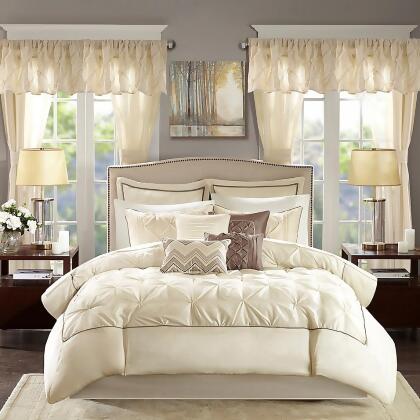 Madison Park Essentials Joella 24 Piece King Comforter Set In Ivory From Bed Bath Beyond At Shop Com