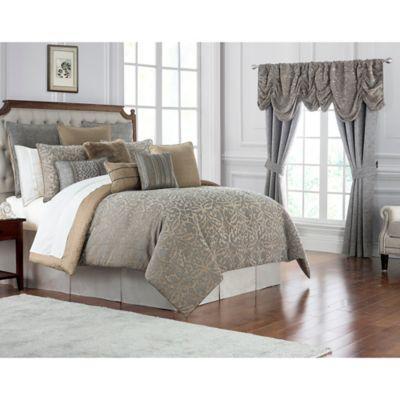 Waterford Carrick Queen Comforter Set In Silver Gold From Bed Bath Beyond At Shop Com