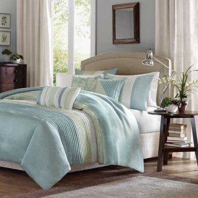 Madison Park Amherst Queen Duvet Cover Set In Green From Bed Bath