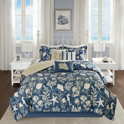 Madison Park Cape Cod California King Comforter Set In Blue From