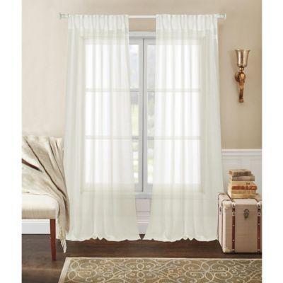Laura Ashley Whisper Pinch Pleat Rod 96 Inch Pocket Window Curtain Laura Ashley Whisper Pinch Pleat Rod 96 Inch Pocket Window Curtain Panel Pair In Ivory From Bed Bath Beyond At Com
