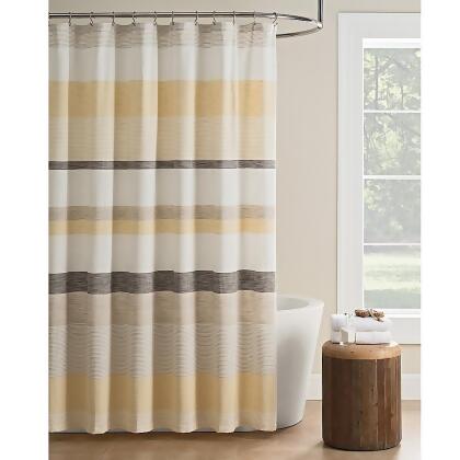 Kas Seneca Stripe Shower Curtain In Yellow From Bed Bath Beyond