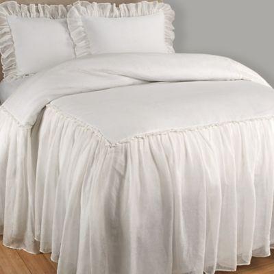 Wamsutta Vintage Skirted Queen Bedspread In White From Bed Bath