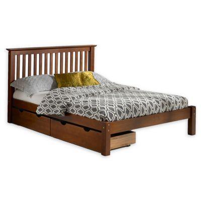 Alaterre Barcelona Full Platform Bed With Storage Drawers In
