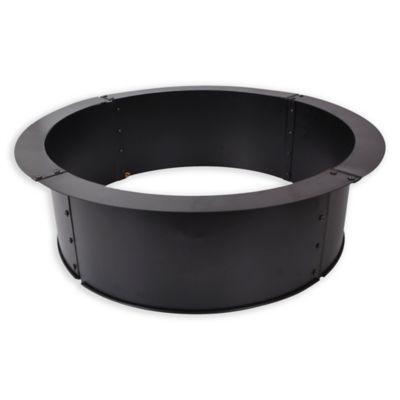 33 Inch Round Fire Pit Ring In Iron From Bed Bath Beyond At Shop Com