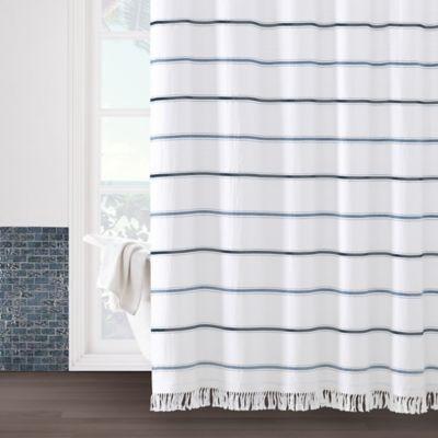 Naomi 54 Inch X 78 Inch Shower Curtain In White From Bed Bath Beyond At Shop Com