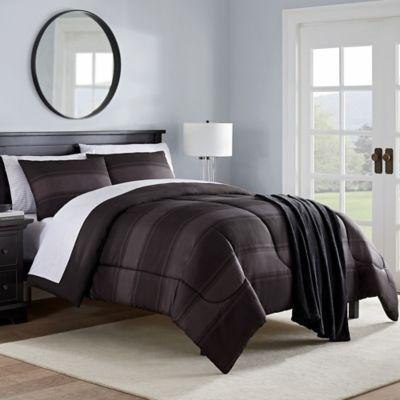 Ashton Queen Comforter Set In Grey Black From Bed Bath Beyond At Shop Com