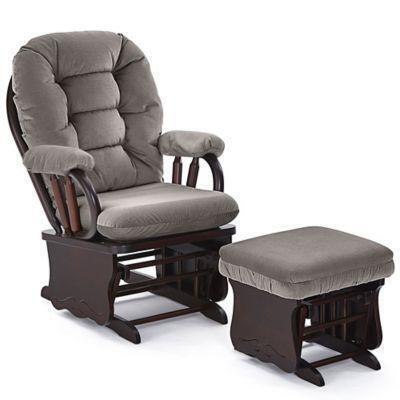 Best Chairs Bedazzle Glider and Ottoman in Graphite from Bed Bath