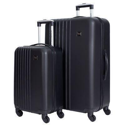Traveler&#39;s Club® Luggage Friday 2-Piece Hardside Spinner Luggage Set in Black from Bed Bath ...