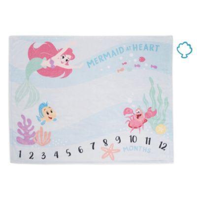 Disney The Little Mermaid Ariel Milestone Baby Blanket In Aqua From Bed Bath Beyond At Shop Com