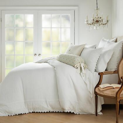 Wamsutta 3-Piece Montville Comforter Set White King Size 