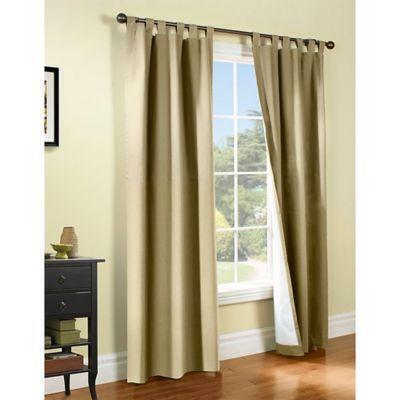 Trendy khaki valance Thermalogic Weathermate Tab Top Window Valance In Khaki From Bed Bath Beyond At Shop Com